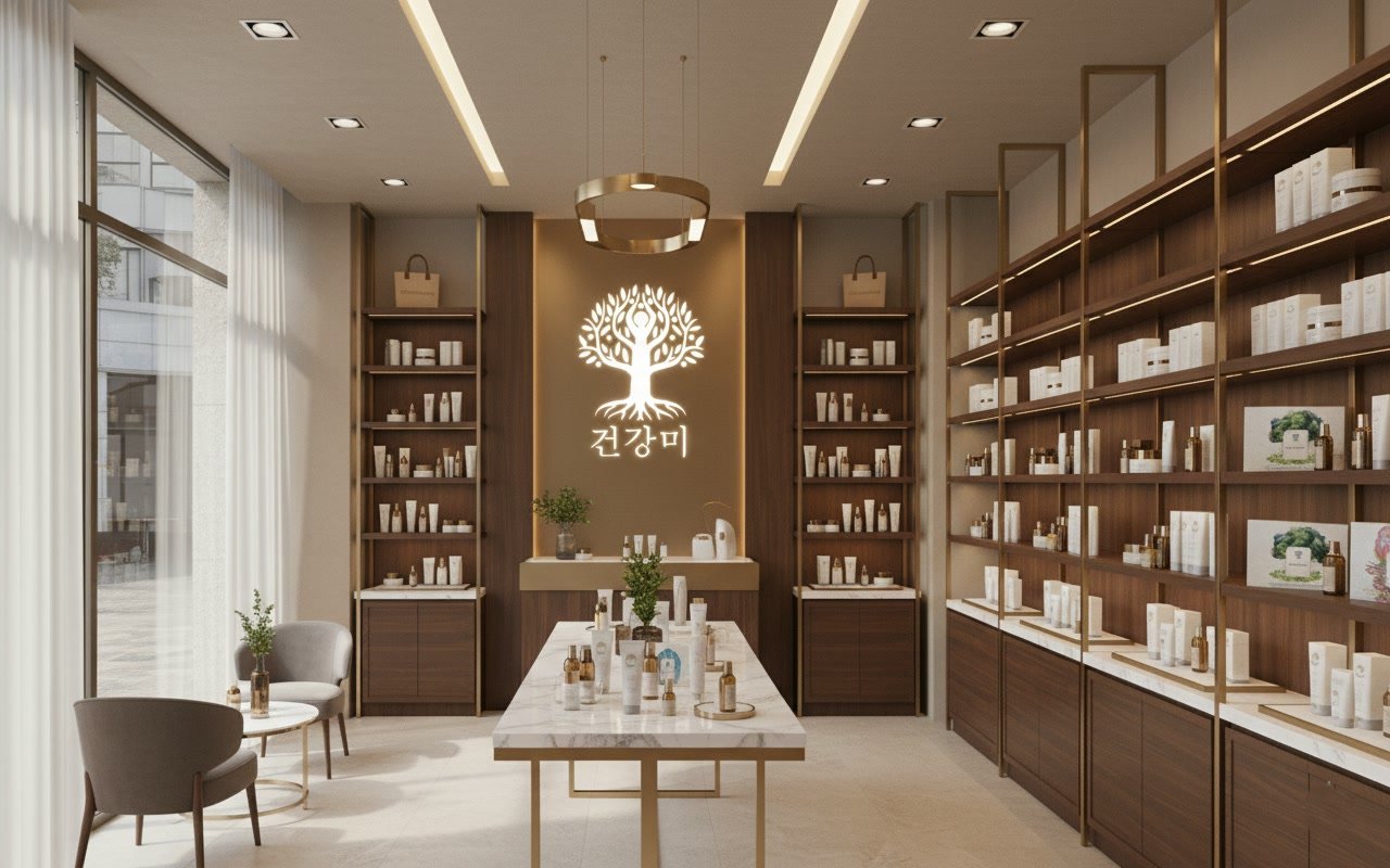 GeonGangMi (M) Sdn Bhd store interior in Korea